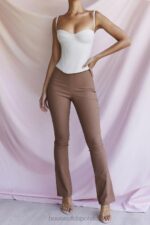 House of CB Spodnie z wysokim stanem laurowe modne i eleganckie - Image 9