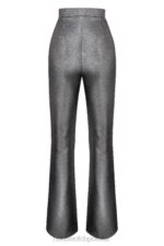 House of CB srebrne kick flare spodnie na każdą okazję - Image 10