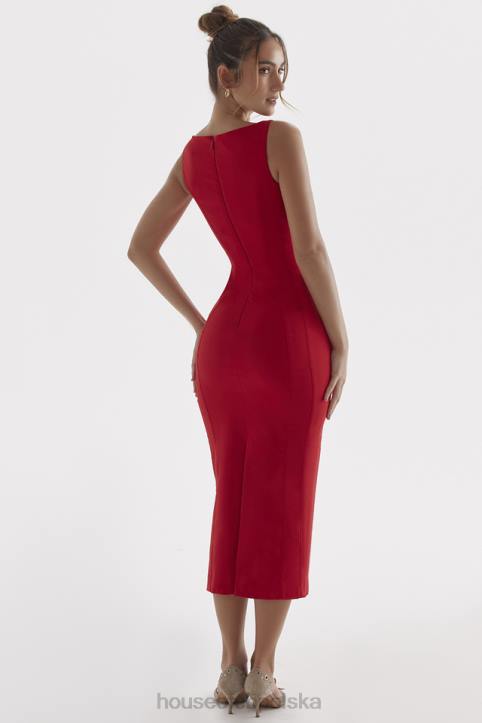 House of CB Sukienka Cece czerwona różowa dekolt sexy na każdą okazję - Image 14