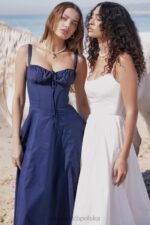 House of CB Sukienka gorsetowa Carmen granatowa stylowa moda - Image 6