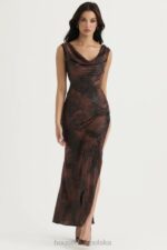 House of CB Sukienka maxi antyczna miedź Alaina modna elegancja - Image 4