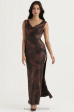 House of CB Sukienka maxi antyczna miedź Alaina modna elegancja - Image 5
