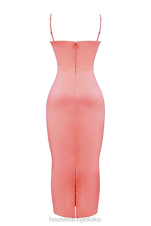 House of CB Sukienka maxi Costanza jasna brzoskwinia modna odzież na każdą okazję - Image 10