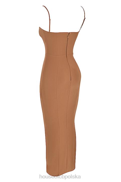 House of CB Sukienka Maxi Gorsetowa Jaida Toast Elegancka Moda Kobieca - Image 4