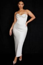 House of CB Sukienka Maxi Gorsetowa w Kolorze Kości Słoniowej Charmaine - Image 14