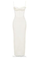 House of CB Sukienka Maxi Gorsetowa w Kolorze Kości Słoniowej Charmaine - Image 6