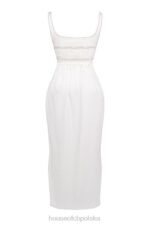 House of CB Sukienka maxi jedwabna illiana kolor kości słoniowej elegancka moda - Image 6