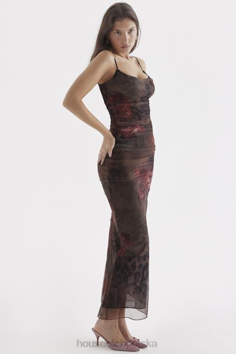 House of CB Sukienka maxi Nalini z kolorowym nadrukiem modna odzież - Image 13