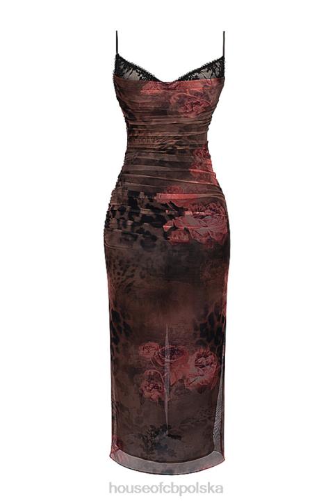 House of CB Sukienka maxi Nalini z kolorowym nadrukiem modna odzież - Image 5