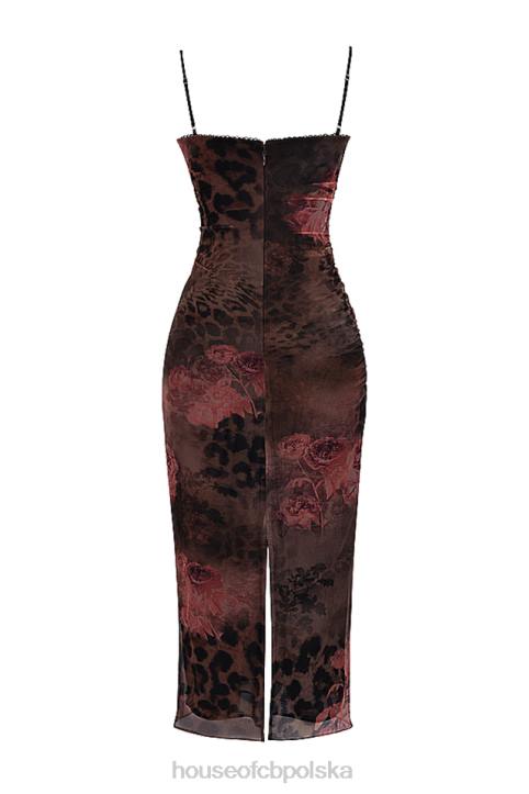 House of CB Sukienka maxi Nalini z kolorowym nadrukiem modna odzież - Image 7