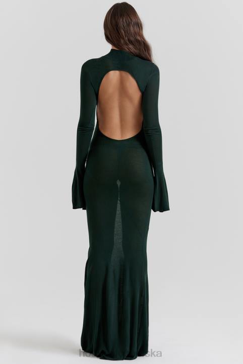 House of CB Sukienka maxi Sancha Forest Zielona Moda Damska - Image 10