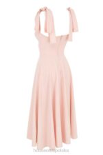 House of CB Sukienka midi Alicia pudrowy róż modna elegancka odzież - Image 11