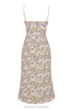 House of CB Sukienka midi Charlotte Piwonowy Print Elegancja na Każdą Okazję - Image 10