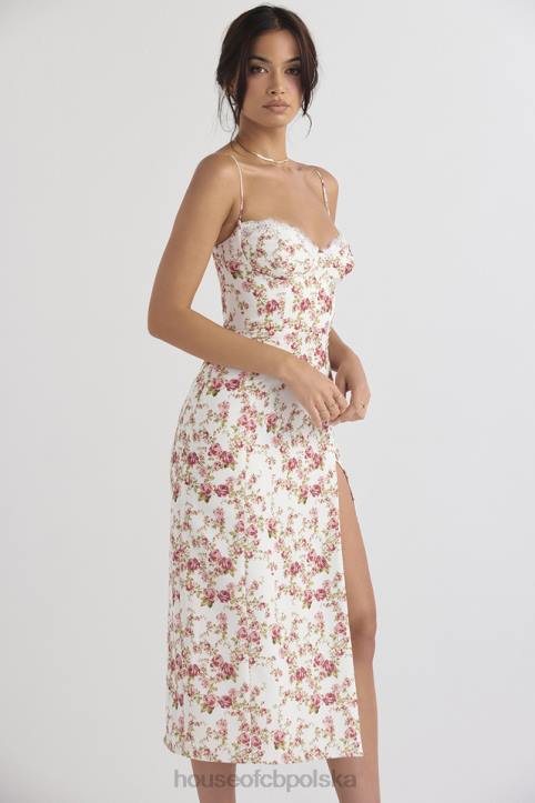 House of CB Sukienka Midi Różana Charlotte w Kolorze Różowym - Image 18