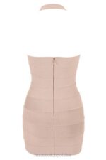 House of CB Sukienka mini bandażowa Maliha Latte Modna i Elegancka - Image 5