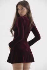 House of CB Sukienka mini Veronica Wiśniowa Elegancja na Szpilkach - Image 18