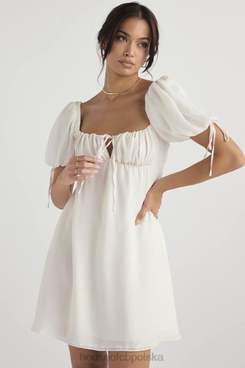 House of CB Sukienka Mini Żorżet Ivory Elegancja na Każdą Okazję - Image 11