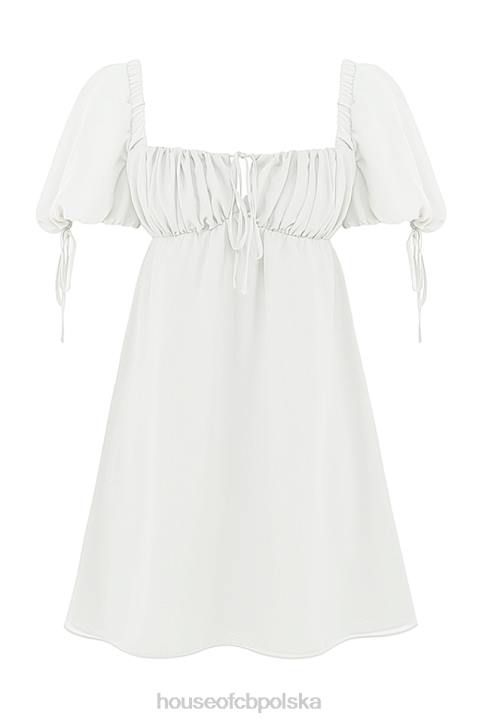 House of CB Sukienka Mini Żorżet Ivory Elegancja na Każdą Okazję - Image 6