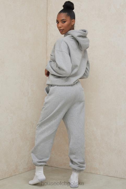 House of CB Szare Joggingi z Szczotkowanym Tyłem Komfort i Styl - Image 11