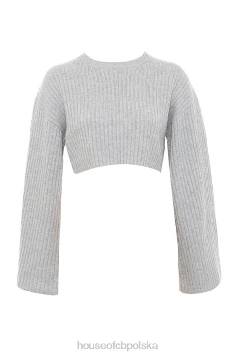 house_of_cb_szary_prazkowany_oversize_sweter_shana_modny_styl.jpg House of CB Szary Prążkowany Oversize Sweter Shana Modny Styl - Image 1