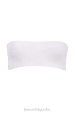House of CB Top bandeau z białego lnu Tanice modna odzież na każdą okazję - Image 8