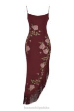 House of CB Wina Eloisa Midi Sukienka z Haftem Elegancja - Image 4