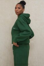 House of CB Zielona Oversize Bluza z Kapturem Halo 4PND794 Modna Odzież Komfortowa Stylowa - Image 10