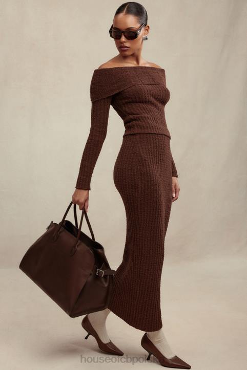 sloane_spodnica_maxi_czekoladowa_z_bawelny_boucle_4pnd829_modna_odziez.jpg Sloane Spódnica Maxi Czekoladowa z Bawełny Boucle 4PND829 Modna Odzież - Image 1