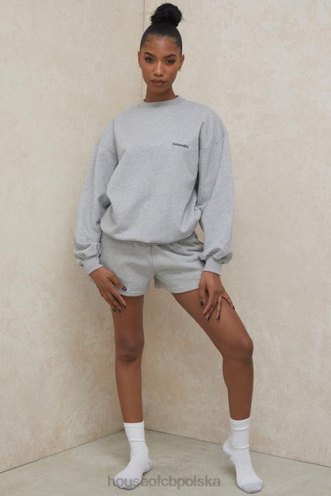 Tommy Szara Oversize Bluza z Okrągłym Dekoltem Modna Odzież - Image 2