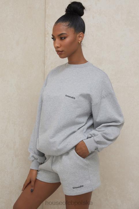 Tommy Szara Oversize Bluza z Okrągłym Dekoltem Modna Odzież - Image 9