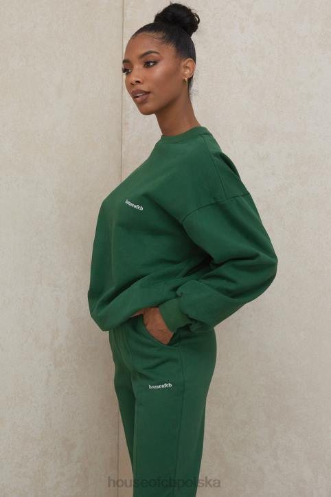 Tommy Zielona Bluza Oversize z Okrągłym Dekoltem Modna Odzież - Image 15
