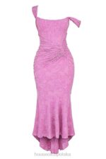 Cesca Sukienka Maxi Różowe Kwiaty Stylowa Moda Kobieca - Image 6