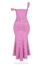 Cesca Sukienka Maxi Różowe Kwiaty Stylowa Moda Kobieca - Image 8