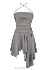 House of CB Asymetryczna sukienka Valeria Smoke Stylowa Moda Damska - Image 12