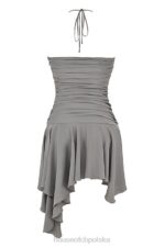 House of CB Asymetryczna sukienka Valeria Smoke Stylowa Moda Damska - Image 4