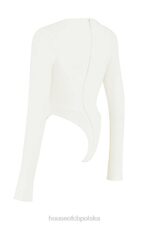 House of CB Białe body z wycięciem Danica Stylowe Odzieżowe Must Have - Image 11