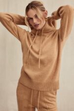 House of CB Bluza Jionni Camel z Kaszmirem Modna Odzież Damska