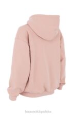 House of CB Bluza z kapturem burzowy róż z zamkiem błyskawicznym modna odzież damska - Image 3