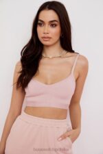 House of CB Bralette Evie różowy z bandażem modna odzież kobieca - Image 3