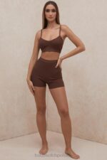 House of CB Bralette z bandażem czekoladowym Evie na każdą okazję - Image 11