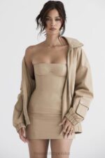 House of CB Ciemnoszara Oversize Kurtka Dresowa Stylowa Moda - Image 6