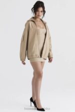 House of CB Ciemnoszara Oversize Kurtka Dresowa Stylowa Moda - Image 8