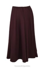 House of CB Cora Bogato brązowa midi spódnica marszczona stylowa odzież - Image 5
