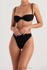 House of CB Czarna góra bikini fiszbinowa Monaco idealna na plażę - Image 3