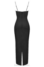 House of CB Czarna Maxi Sukienka Gorset Charmaine Stylowa Moda - Image 4