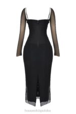 House of CB Czarna Maxi Sukienka Katariny Stylowa Modna Elegancka - Image 10