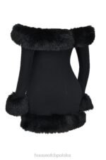 House of CB Czarna Mini Sukienka Keilani Stylowy Elegancki Must Have - Image 5