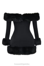 House of CB Czarna Mini Sukienka Keilani Stylowy Elegancki Must Have - Image 6