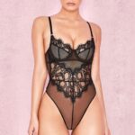House of CB Czarne koronkowe body Nadia Elegancja i Styl