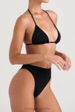 House of CB Czarny bikini Mykonos wysoki stan stylowy i wygodny - Image 8